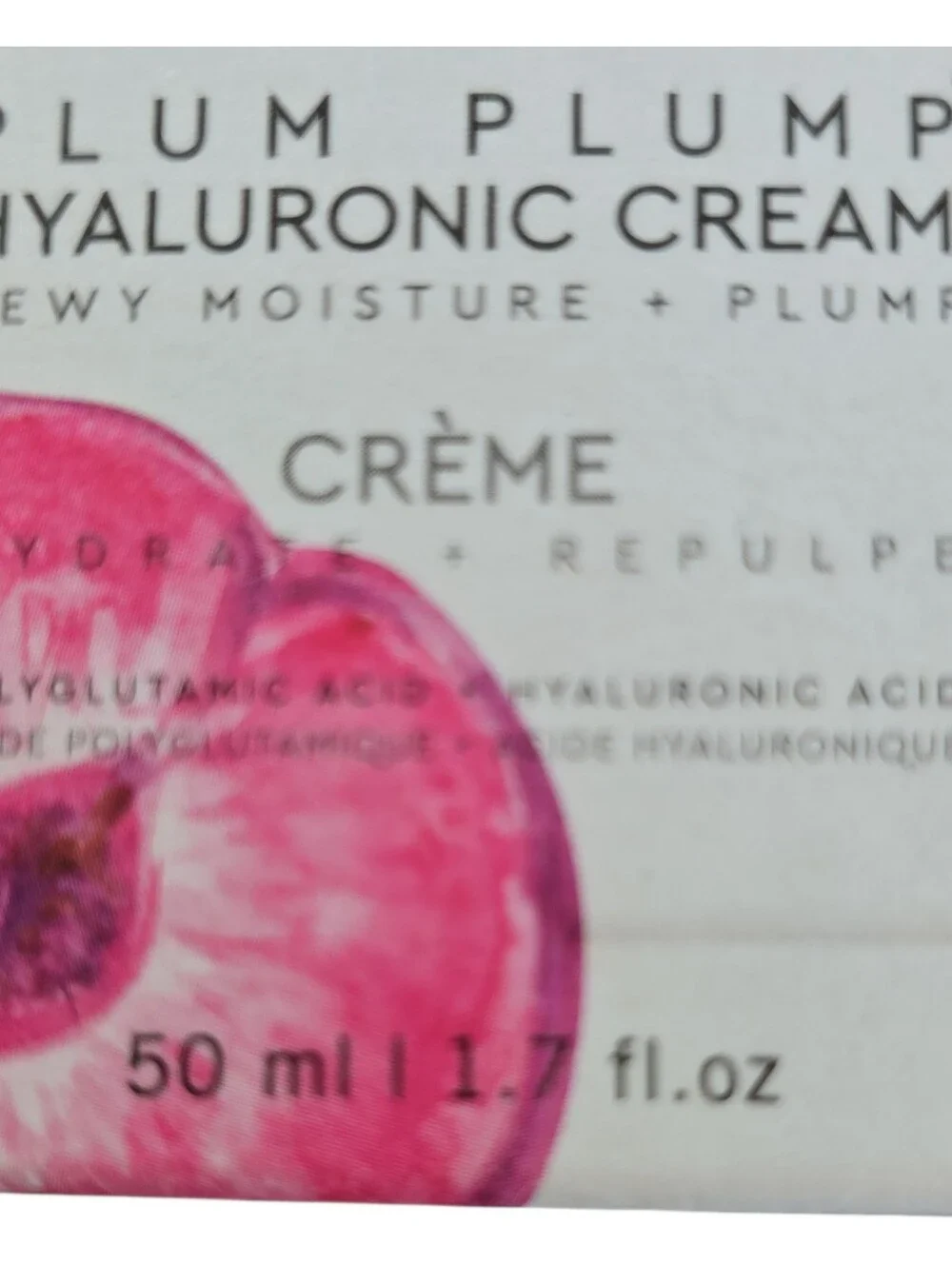 Glow Recipe NIB Plum Plump Refillable Hyaluronic Acid Moisturizer  1.7oz